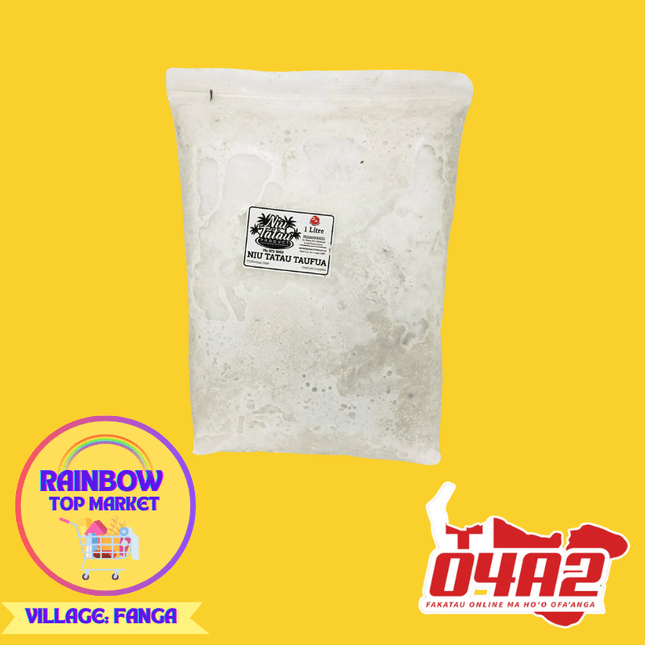Niu Tatau Taufua (Concentrate Coconut Cream) 1L - "PICK UP FROM RAINBOW TOP MARKET IN FANGA"