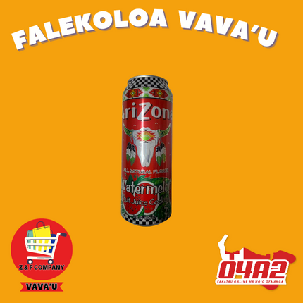 AriZona Watermelon Drink - "PICK UP FROM Z&F HANGA KI POUONO, NEIAFU VAVA'U"