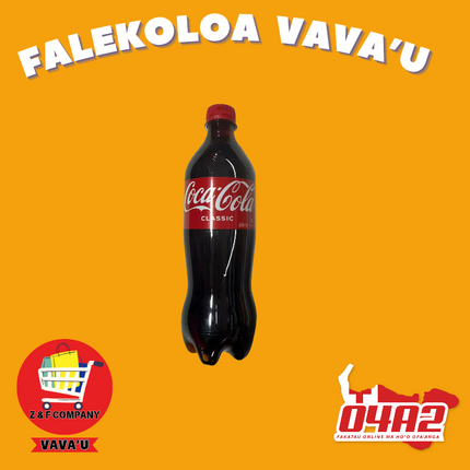 Coca Cola 600ml - "PICK UP FROM Z&F HANGA KI POUONO, NEIAFU VAVA'U"