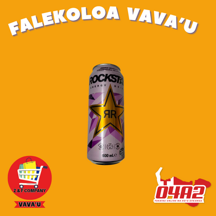 Rockstar Drink 500ml - "PICK UP FROM Z&F HANGA KI POUONO, NEIAFU VAVA'U"