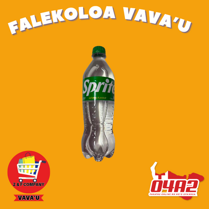 Sprite 600ml - "PICK UP FROM Z&F HANGA KI POUONO, NEIAFU VAVA'U"