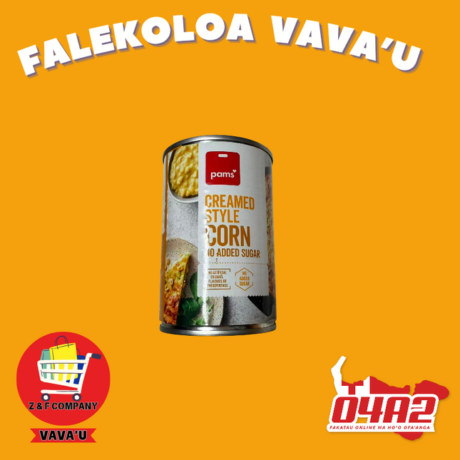 Whole Kernel Corn 410g - "PICK UP FROM Z&F HANGA KI POUONO, NEIAFU VAVA'U"