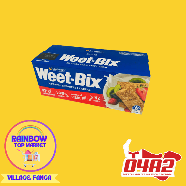 Weet Bix 375g - "PICK UP FROM RAINBOW TOP MARKET IN FANGA"