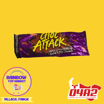 Choc Attact Ice Cream - "PICK UP FROM RAINBOW TOP MARKET IN FANGA"