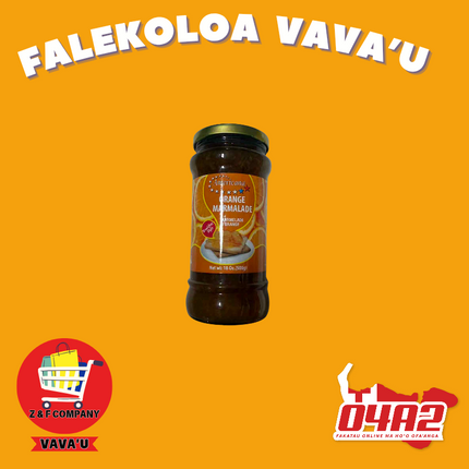 Orange Marmalade 500g - "PICK UP FROM Z&F HANGA KI POUONO, NEIAFU VAVA'U"
