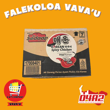 Box Sedaap - "PICK UP FROM Z&F HANGA KI POUONO, NEIAFU VAVA'U"