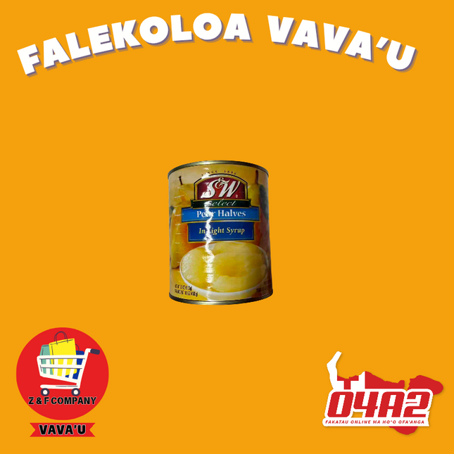 Peach Halves in Lighg Sour 460g - "PICK UP FROM Z&F HANGA KI POUONO, NEIAFU VAVA'U"
