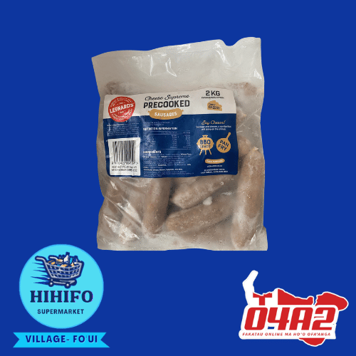 Cheese Supreme Precooked Sausage 2Kg - PICK UP FROM HIHIFO SUPERMARKET, FO'UI"