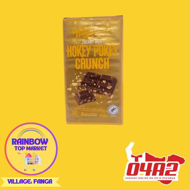 Whittakers Honey Pokey Crunch Chocolate - "PICK UP FROM RAINBOW TOP MARKET IN FANGA"