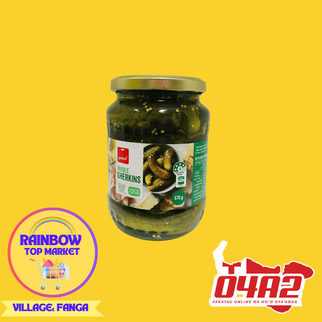 Whole Gherkins - "PICK UP FROM RAINBOW TOP MARKET IN FANGA"