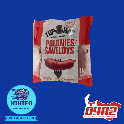 Top Hat / Polonies Saveloys Sausage - PICK UP FROM HIHIFO SUPERMARKET, FO'UI"