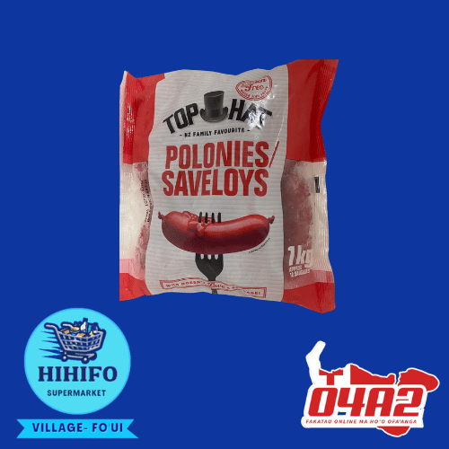 Top Hat / Polonies Saveloys Sausage - PICK UP FROM HIHIFO SUPERMARKET, FO'UI"