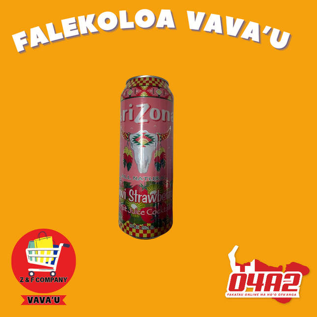 AriZona Kiwi Strawberry Drink - "PICK UP FROM Z&F HANGA KI POUONO, NEIAFU VAVA'U"