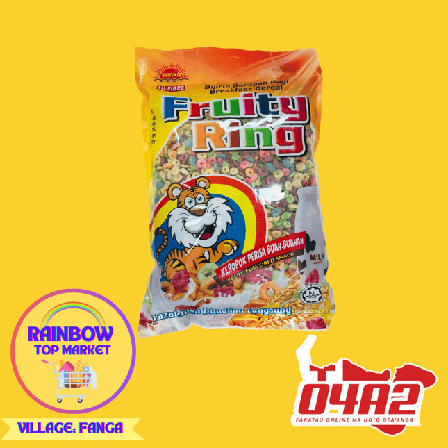 Fruity Ring Cereal - "PICK UP FROM RAINBOW TOP MARKET IN FANGA"