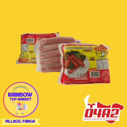 3 Hot Dog Sausages - "PICK UP FROM RAINBOW TOP MARKET IN FANGA"
