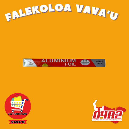 Aluminum Foil - "PICK UP FROM Z&F HANGA KI POUONO, NEIAFU VAVA'U"