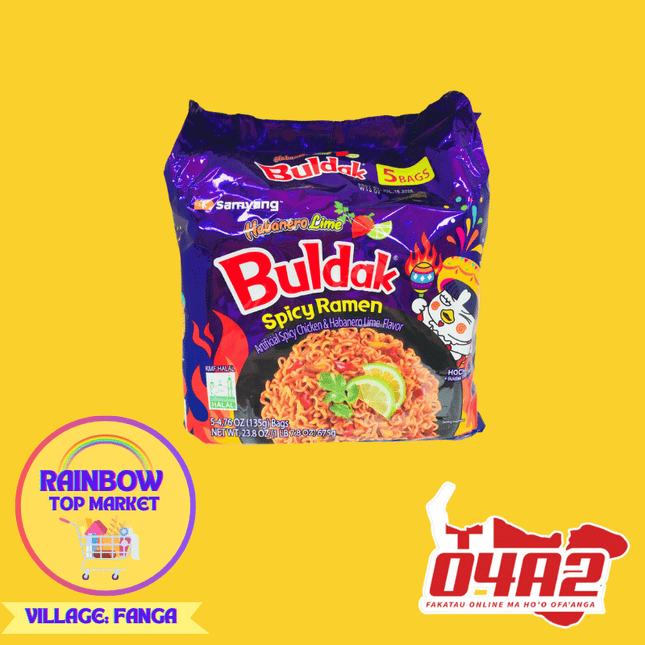 Buldak Spicy Noodle - "PICK UP FROM RAINBOW TOP MARKET IN FANGA"