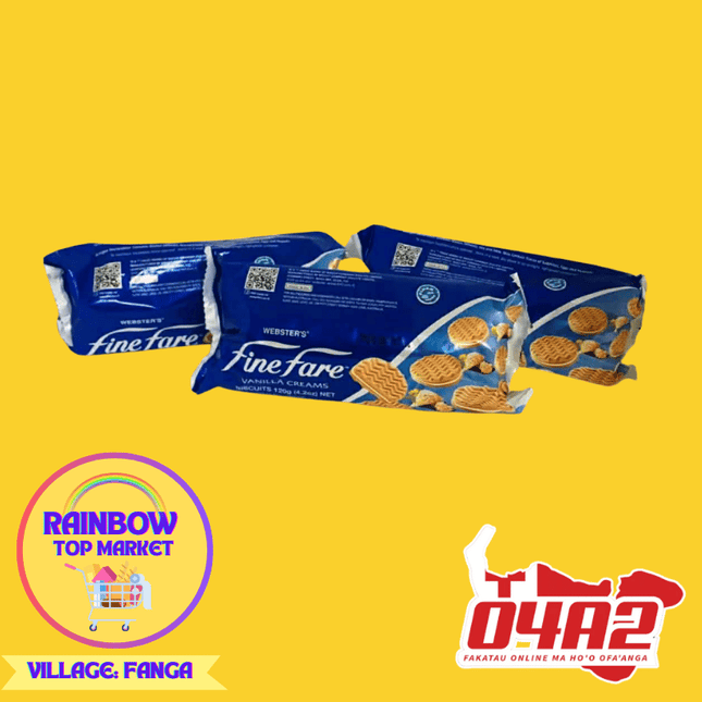 3 Fine Fare Biscuits - "PICK UP FROM RAINBOW TOP MARKET IN FANGA"