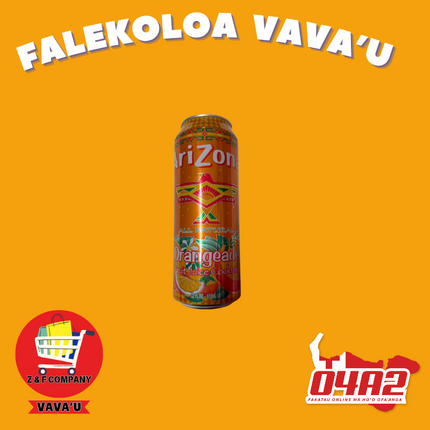 AriZona Orangeade Drink - "PICK UP FROM Z&F HANGA KI POUONO, NEIAFU VAVA'U"