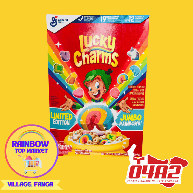 Lucky Charm Cereal - "PICK UP FROM RAINBOW TOP MARKET IN FANGA"