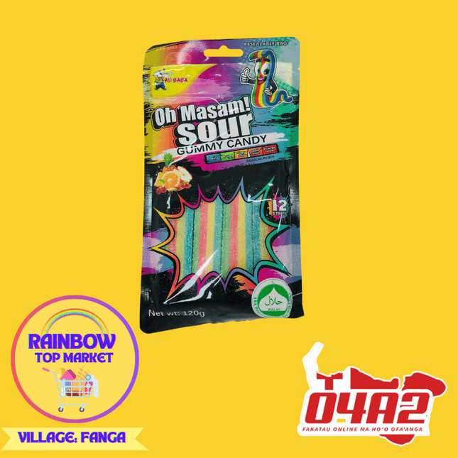 Oh Masam Sour Candy - "PICK UP FROM RAINBOW TOP MARKET IN FANGA"