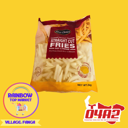 Straight Cut Fries - "PICK UP FROM RAINBOW TOP MARKET IN FANGA"