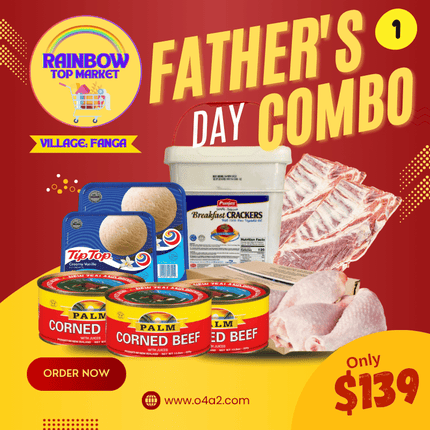 (X2 Tiptop 2L)(Punja Cracker 2Kg)(Sipi 2Kg)(X3 Palm Corned Beef 326g) - "PICK UP FROM RAINBOW TOP MARKET IN FANGA"