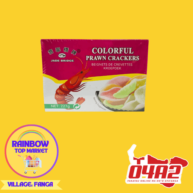 Colorful Prawn Crackers - "PICK UP FROM RAINBOW TOP MARKET IN FANGA"