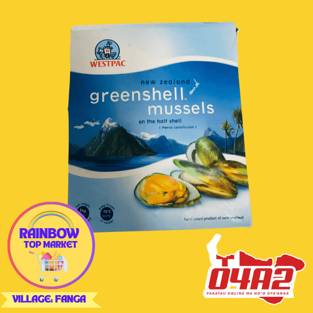NZ Greenshell Mussels - "PICK UP FROM RAINBOW TOP MARKET IN FANGA"