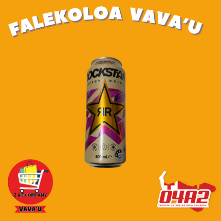 Rockstar Drink 500ml - "PICK UP FROM Z&F HANGA KI POUONO, NEIAFU VAVA'U"