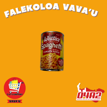Spaghetti Tomato Sauce 420g - "PICK UP FROM Z&F HANGA KI POUONO, NEIAFU VAVA'U"