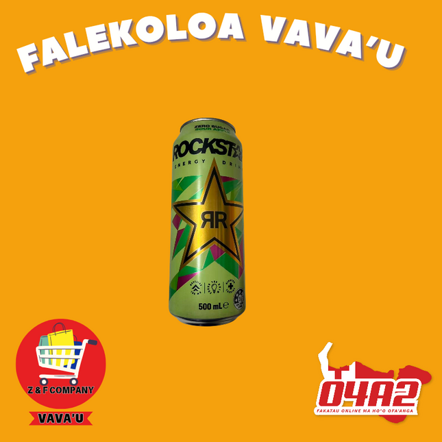 Rockstar Drink 500ml - "PICK UP FROM Z&F HANGA KI POUONO, NEIAFU VAVA'U"
