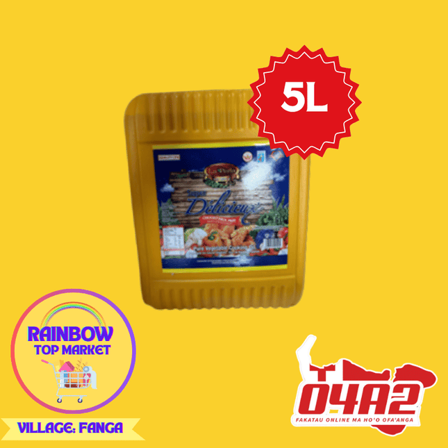 Pure Vegetable Cooking Oil 5L - "PICK UP FROM RAINBOW TOP MARKET IN FANGA"