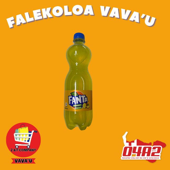 Fanta Pineapple 600ml - "PICK UP FROM Z&F HANGA KI POUONO, NEIAFU VAVA'U"