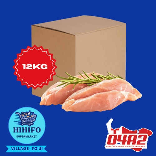 Box of Boneless Chicken (Puha Moa Kakano) 12Kg - PICK UP FROM HIHIFO SUPERMARKET, FO'UI"