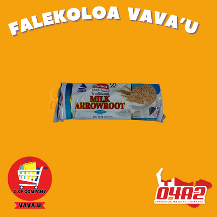 Milk Arrowroot Biscuit - "PICK UP FROM Z&F HANGA KI POUONO, NEIAFU VAVA'U"
