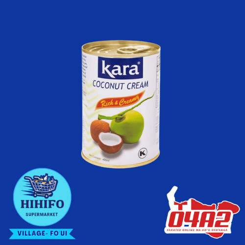 Kara Coconut Cream 400ml (Kapaniu Kara) - PICK UP FROM HIHIFO SUPERMARKET, FO'UI"