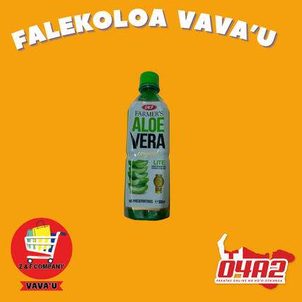 Aloe Vera 500ml - "PICK UP FROM Z&F HANGA KI POUONO, NEIAFU VAVA'U"