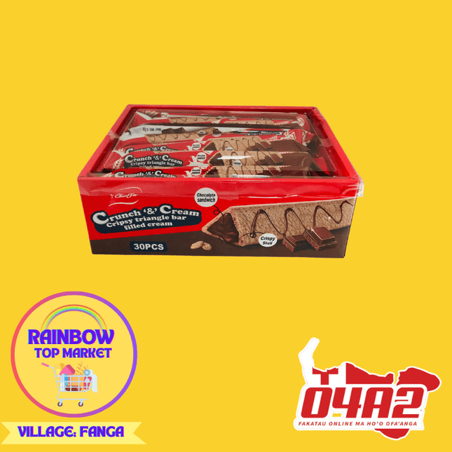 Crunch & Cream Chocolate Sandwich - "PICK UP FROM RAINBOW TOP MARKET IN FANGA"