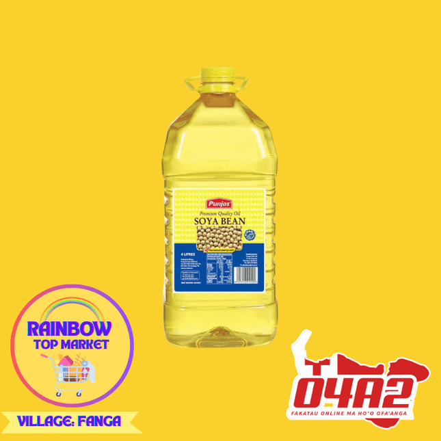 Punja Soyabean Cooking Oil 4L - "PICK UP FROM RAINBOW TOP MARKET IN FANGA"