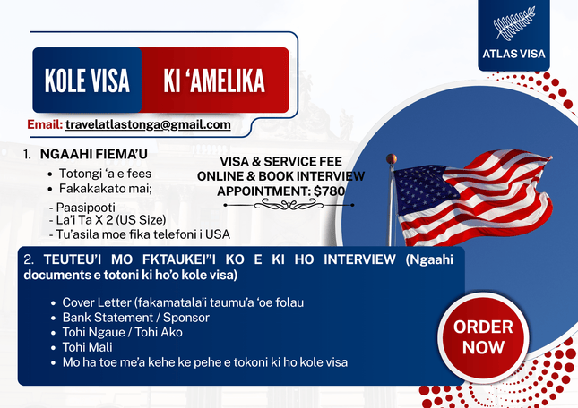 Kole Visa Ki 'Amelika (Visa Application & Service) - "PICK UP FROM ATLAS LIQUOR, HA'ATEIHO"